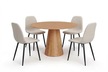 Beige/Metal legs black - Ek