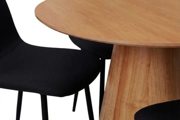 Siena Matgrupp runt 110 cm Ek med 4 Nibe Matstolar - Ek - Möbler - Bord & matgrupp - Matgrupp