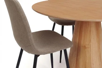 Siena Matgrupp runt 110 cm Ek med 4 Nibe Matstolar - Ek - Möbler - Bord & matgrupp - Matgrupp
