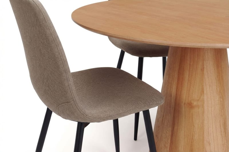 Siena Matgrupp runt 110 cm Ek med 4 Nibe Matstolar - Ek - Möbler - Bord & matgrupp - Matgrupp
