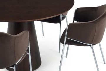 Siena Matgrupp runt 110 cm med 4 Filip Matstolar - Rökt ek - Möbler - Bord & matgrupp - Matgrupp