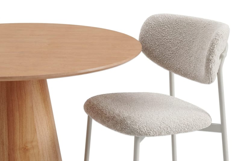 Siena Matgrupp runt 110 cm med 4 Lucy Matstolar - Ek - Möbler - Bord & matgrupp - Matgrupp