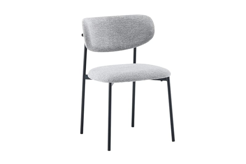 Siena Matgrupp runt 110 cm med 4 Lucy Matstolar - Svartlaserad ek - Möbler - Bord & matgrupp - Matgrupp