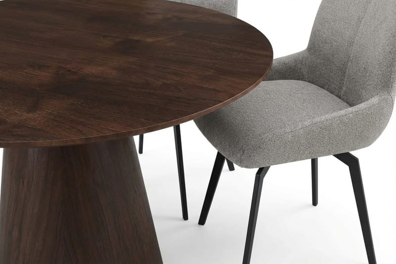 Siena Matgrupp runt 110 cm Rökt Ek med 4 Mora Matstolar - Rökt ek - Möbler - Bord & matgrupp - Matgrupp