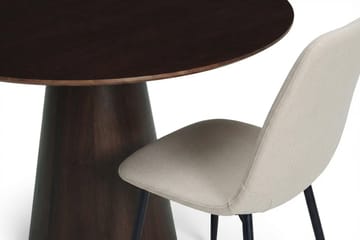 Siena Matgrupp runt 110 cm Rökt Ek med 4 Nibe Matstolar - Rökt ek - Möbler - Bord & matgrupp - Matgrupp