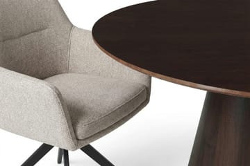 Siena Matgrupp runt 110 cm Rökt Ek med 4 Torsby Matstolar - Rökt ek - Möbler - Bord & matgrupp - Matgrupp
