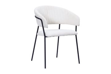 Siena Matgrupp runt 110 cm Svart med 4 Karol Matstolar - Svart - Möbler - Bord & matgrupp - Matgrupp