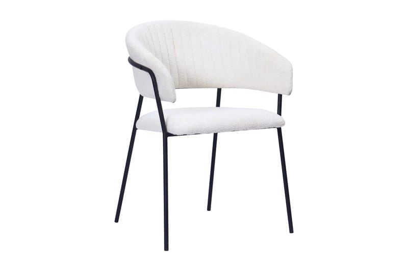 Siena Matgrupp runt 110 cm Svart med 4 Karol Matstolar - Svart - Möbler - Bord & matgrupp - Matgrupp