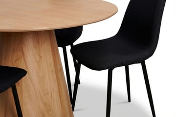 Siena Matgrupp runt 130 cm Ek med 6 Nibe Matstolar - Ek - Möbler - Bord & matgrupp - Matgrupp