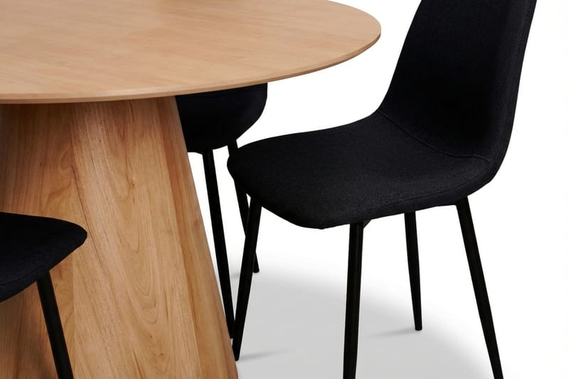 Siena Matgrupp runt 130 cm Ek med 6 Nibe Matstolar - Ek - Möbler - Bord & matgrupp - Matgrupp