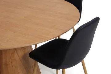 Siena Matgrupp runt 130 cm Ek med 6 Nibe Matstolar - Ek - Möbler - Bord & matgrupp - Matgrupp