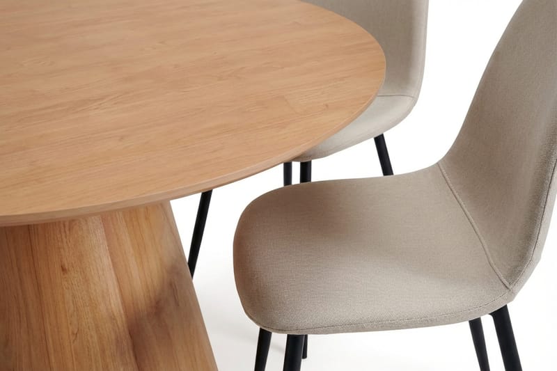 Siena Matgrupp runt 130 cm Ek med 6 Nibe Matstolar - Ek - Möbler - Bord & matgrupp - Matgrupp