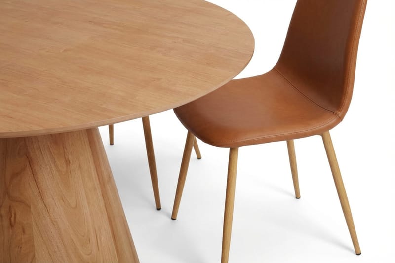 Siena Matgrupp runt 130 cm Ek med 6 Nibe Matstolar - Ek - Möbler - Bord & matgrupp - Matgrupp