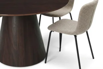 Siena Matgrupp runt 130 cm Rökt Ek med 6 Katy Matstolar - Rökt ek - Möbler - Bord & matgrupp - Matgrupp
