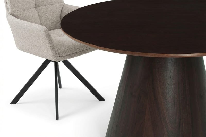 Siena Matgrupp runt 130 cm Rökt Ek med 6 Torsby Matstolar - Rökt ek - Möbler - Bord & matgrupp - Matgrupp