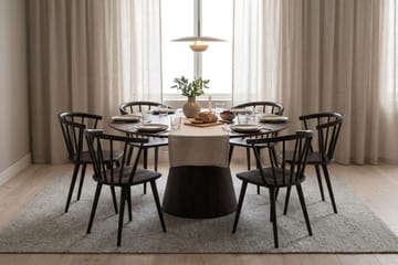 Siena Matgrupp runt 130 cm Rökt Ek med 6 Tyrö Matstolar - Rökt ek - Möbler - Bord & matgrupp - Matgrupp