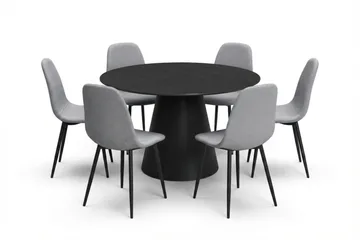 Grey/Metal legs black - Svart