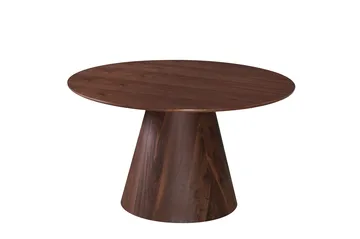 Siena Matgrupp runt 130 cm Valnöt med 6 Elsie Matstolar - Valnöt/Grå - Möbler - Bord & matgrupp - Matgrupp