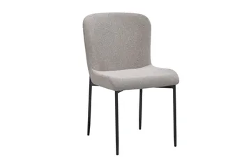 Siena Matgrupp runt 130 cm Valnöt med 6 Elsie Matstolar - Valnöt/Ljusgrå - Möbler - Bord & matgrupp - Matgrupp