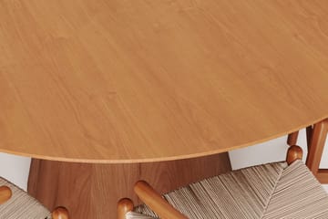 Siena Matgrupp runt 150 cm Ek med 6 Dastoori Matstolar - Ek - Möbler - Bord & matgrupp - Matgrupp
