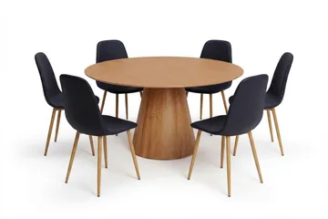 Black/Oak legs - Ek