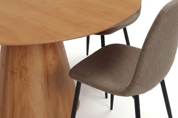 Siena Matgrupp runt 150 cm Ek med 6 Nibe Matstolar - Ek - Möbler - Bord & matgrupp - Matgrupp