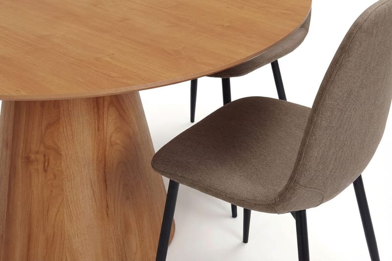 Siena Matgrupp runt 150 cm Ek med 6 Nibe Matstolar - Ek - Möbler - Bord & matgrupp - Matgrupp