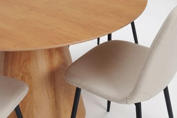 Siena Matgrupp runt 150 cm Ek med 6 Nibe Matstolar - Ek - Möbler - Bord & matgrupp - Matgrupp