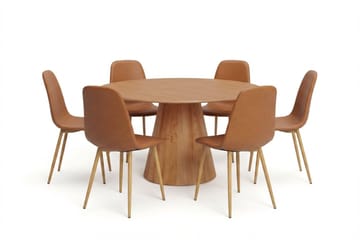 Brown/oak legs - Ek