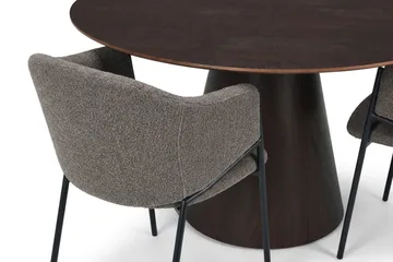 Siena Matgrupp runt 150 cm med 6 Filip Matstolar - Rökt ek - Möbler - Bord & matgrupp - Matgrupp