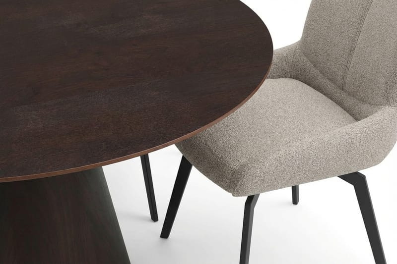Siena Matgrupp runt 150 cm Rökt Ek med 6 Mora Matstolar - Rökt ek - Möbler - Bord & matgrupp - Matgrupp