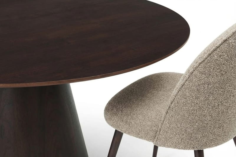 Siena Matgrupp runt 150 cm Rökt Ek med 6 Nibe Plus Matstolar - Rökt ek - Möbler - Bord & matgrupp - Matgrupp