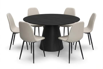 Beige/Metal legs black - Svart