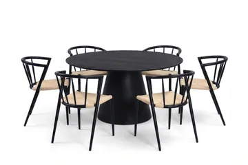 150 cm - Svartlaserad ek