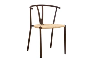 Siena Matgrupp runt 150 cm Valnöt med 6 Elysia Matstolar - Valnöt - M öbler - Bord & matgrupp - Matgrupp