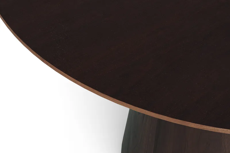 Siena Stort Matbord Runt 150cm Fanér - Mörkbrun Rökt ek - Möbler - Bord & matgrupp - Matbord & köksbord