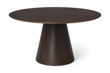 Siena Stort Matbord Runt 150cm Fanér - Mörkbrun Rökt ek - Möbler - Bord & matgrupp - Matbord & köksbord