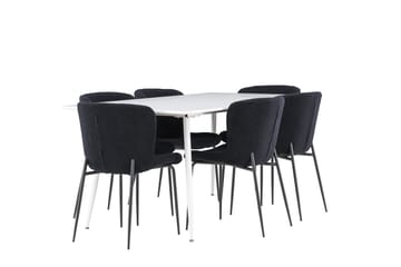 Silar Matbord 180x90 cm med 6 Modesto Matstol - Möbler - Bord & matgrupp - Matgrupp
