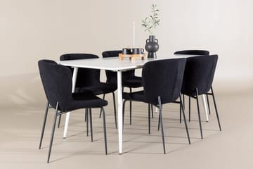 Silar Matbord 180x90 cm med 6 Modesto Matstol - Möbler - Bord & matgrupp - Matgrupp