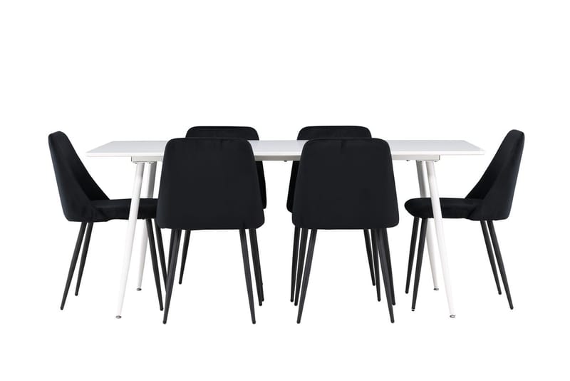 Silar Matbord 180x90 cm med 6 Night Matstol - Möbler - Bord & matgrupp - Matgrupp