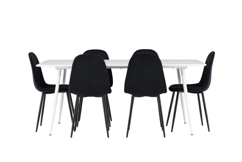 Silar Matbord 180x90 cm med 6 Polar Köksstol - Möbler - Bord & matgrupp - Matgrupp