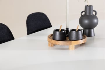 Silar Matgrupp 180 cm Rektangulär med 6 Polar stolar - Vit/Svart - Möbler - Bord & matgrupp - Matgrupp