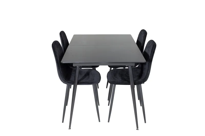 Silar Matgrupp Förlängningsbar 120 cm Rektangulär med 4 Polar stolar