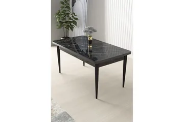 Sivaji Matbord 110 cm Rektangulär - Svart Marmor/Svart - Möbler - Bord & matgrupp - Matbord & köksbord