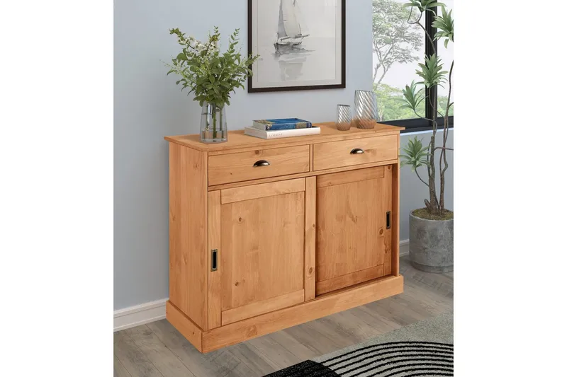 Skänk Harry 115x40x85 cm, Betsad/Vax - 115x40x85 cm, Betsad/Vax - Förvaring - Förvaringsmöbler - Sideboard & skänk