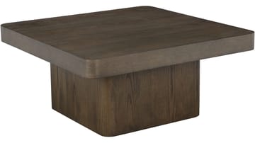 Sköyen Kvadratiskt Soffbord 90 cm med Pelarfot i Ek - Brun - Möbler - Bord & matgrupp - Soffbord