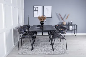 Sleek Matbord 195 cm Förlängningsbart med 6 Arrow Fåtölj - Möbler - Bord & matgrupp - Matgrupp