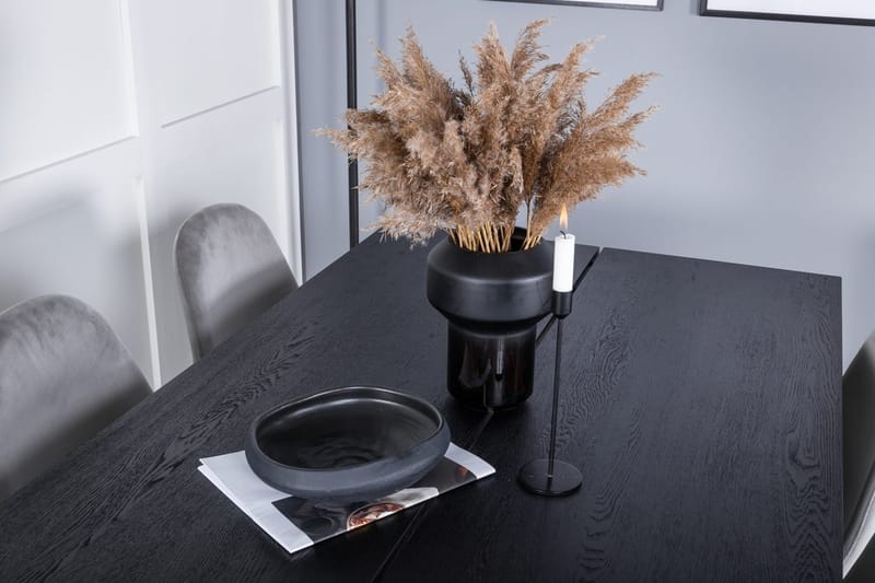 Sleek Matbord 195 cm Förlängningsbart med 6 Polar Köksstol - Möbler - Bord & matgrupp - Matgrupp