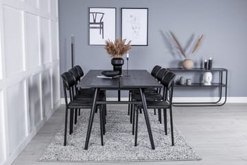 Sleek Matbord 195 cm Förlängningsbart med 6 Polly Matstol - Möbler - Bord & matgrupp - Matgrupp