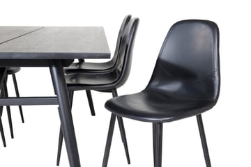 Sleek Matbord 195 cm Förlängningsbart med 6 Polar Köksstol - Möbler - Bord & matgrupp - Matgrupp
